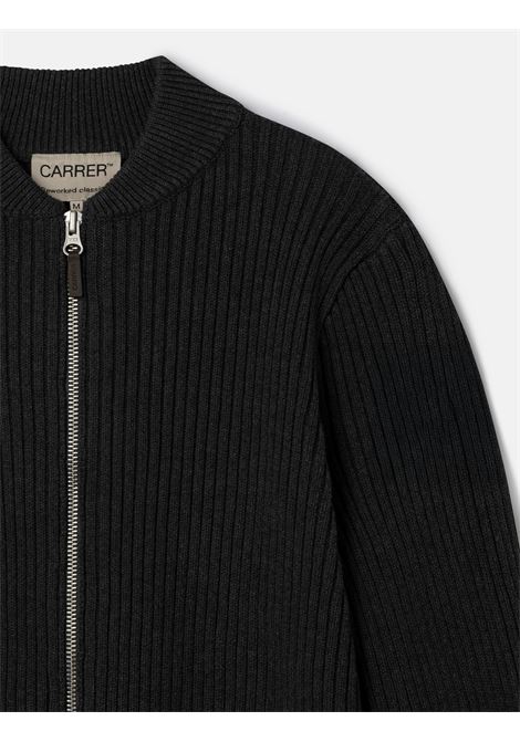 giacca cardigan ash knit bomber uomo grigio CARRER | ASH KNIT BOMBERGREY
